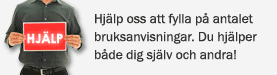 Hjäp oss med bruksanvisningar